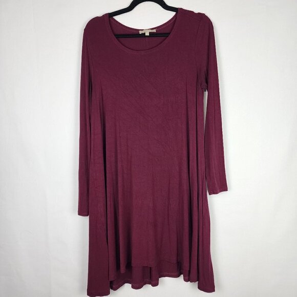Joan Vass Stretch Swing Long Sleeved Dress M - Picture 1 of 6